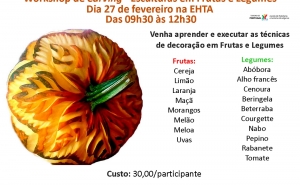 Workshop de Carving - Esculturas em Frutas e Legumes