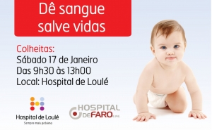Recolha de Sangue no Hospital de Loulé - Dia 17 de janeiro 