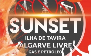 Sunset pelo fim dos contratos de exploração de gás e petróleo no Algarve.