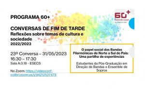 Tertúlia online «O papel social das Bandas Filarmónicas de Norte a Sul do País - Uma partilha de experiências»