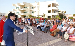 Lançada a primeira pedra  da futura capela da Manta Rota