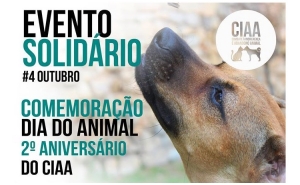 EVENTO SOLIDÁRIO - COMEMORAÇÃO DO DIA DO ANIMAL E 2º ANIVERSÁRIO DO CIAA