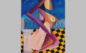 «METÁFORA E METONÍMIA» Pintura de João Góis no IPDJ em Faro