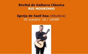 Recital de Guitarra Clássica por Rui Mourinho