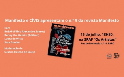 Apresentação do n.º 9 da revista Manifesto em Faro
