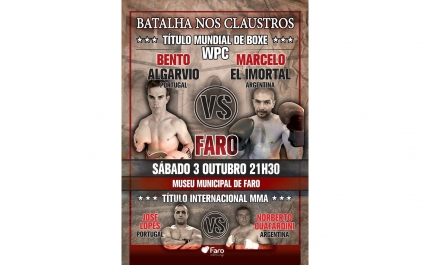 Bento Algarvio disputa Título Nacional de Boxe durante «Batalha nos Clautros»