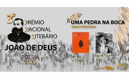 «UMA PEDRA NA BOCA», DE RITA TABORDA DUARTE, VENCE PRÉMIO NACIONAL JOÃO DE DEUS (POESIA)
