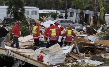 Mau tempo: Tornado em Albufeira atingiu um máximo de 220 quilómetros por hora