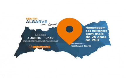 Jantar do PSD Loulé dia 3 de junho para homenagear os seus militantes