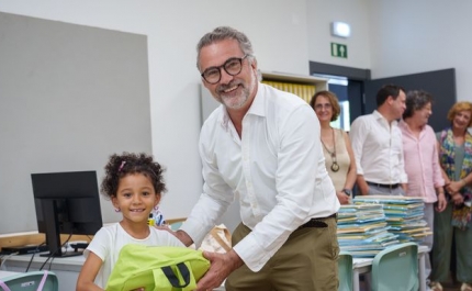Ano letivo novo, materiais escolares novos
