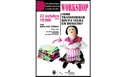 Workshop de Chocolate e de como transportar roupa velha em bonecos