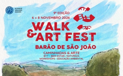 Caminhadas, arte e «Paz & Amor»: Walk & Art Fest regressa a Barão de São João de 6 a 8 de novembro