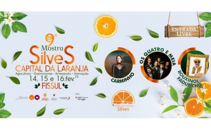 CARMINHO, OS QUATRO E MEIA E ROUXINOL FADUNCHO ATUAM NA 9.ª MOSTRA SILVES CAPITAL DA LARANJA