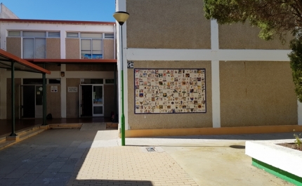 Inauguração de um painel em azulejo