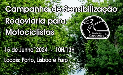 Campanha «A velocidade que te emociona é a mesma que te tira o sorriso» vai estar na estrada para sensibilizar motociclistas