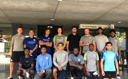 LGSP Sports by Lufthansa LGSP traz a Aspire Academy do Qatar para estágio no Algarve