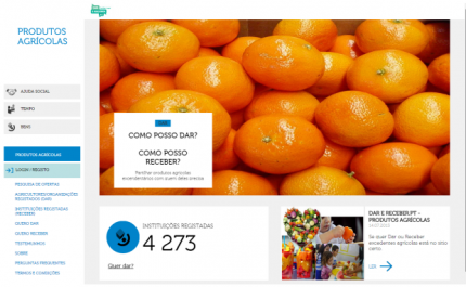 Agricultores já podem doar produtos através de plataforma digital