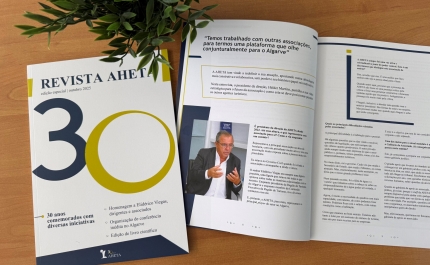 Comemorações dos 30 anos da AHETA culminam com edição de revista