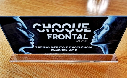 FESTIVAL MED DISTINGUIDO COM «MÉRITO E EXCELÊNCIA» NO PRÉMIO CHOQUE FRONTAL AO VIVO