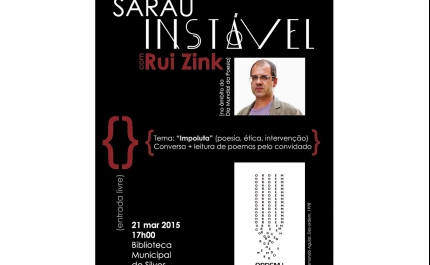 RUI ZINK PARTICIPA NO PRÓXIMO SARAU INSTÁVEL