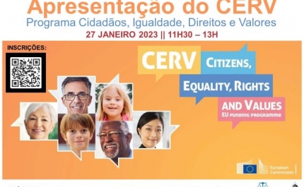 PROGRAMA EUROPEU CERV - Cidadãos, Igualdade, Direitos e Valores - APRESENTADO NO ALGARVE