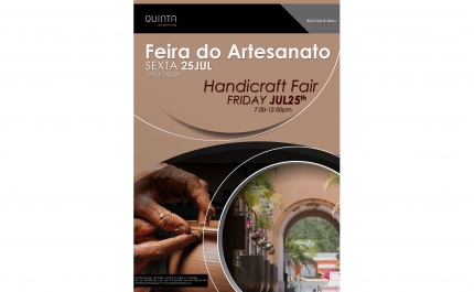 Feira de artesanato no Quinta Shopping