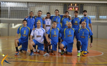Voleibol | Vitória do AC Albufeira esclarecedora na terceira jornada da 2ªfase e manutenção do primeiro lugar do grupo