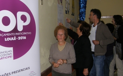 SESSÃO DE APRESENTAÇÃO DOS VENCEDORES DO ORÇAMENTO PARTICIPATIVO DO MUNICÍPIO DE LOULÉ 2016