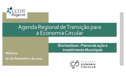 CCDR ALGARVE promove webinar sobre planos de ação e investimento em biorresíduos