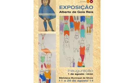 ALBERTO GOES REIS EXPÕE DESENHOS NA BIBLIOTECA DE SILVES