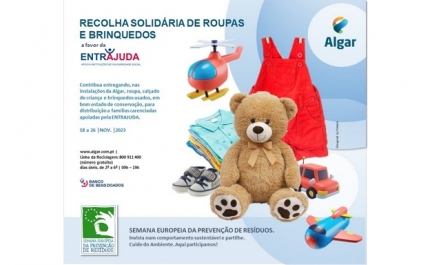 ALGAR E ENTRAJUDA RECOLHEM ROUPAS E BRINQUEDOS