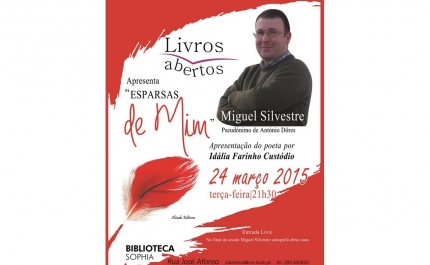 «LIVROS ABERTOS» COM MIGUEL SILVESTRE NAS BIBLIOTECA MUNICIPAL DE LOULÉ