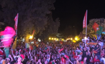Euro2016: Alegria contagiante na vitória portuguesa na baixa de Faro