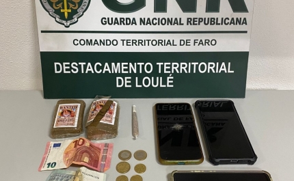 Três detidos por tráfico de estupefacientes em Loulé