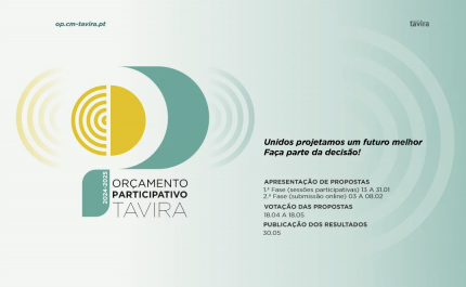 Orçamento Participativo de Tavira: Votação arranca a 18 de abril