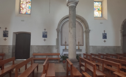 Mistérios dolorosos e da alegria inspiram novos vitrais da Igreja Matriz de São Brás de Alportel