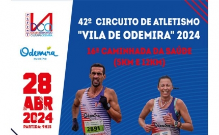 VILA DE ODEMIRA RECEBE 42º CIRCUITO DE ATLETISMO E 16ª CAMINHADA DA SAÚDE