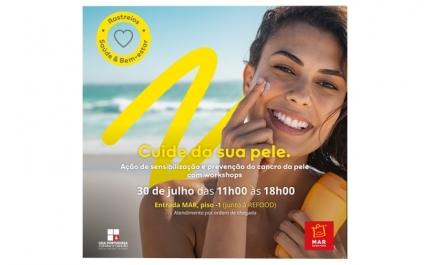 SENSIBILIZAÇÃO ÀS CRIANÇAS PARA CUIDADOS SOLARES, RASTREIO VISUAL E AÇÃO DE RELAXAMENTO NOS MEETING PLACES MAR SHOPPING EM JULHO 