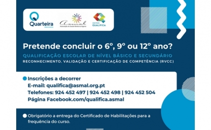 Quarteira | Inscrições a decorrer para processo RVCC