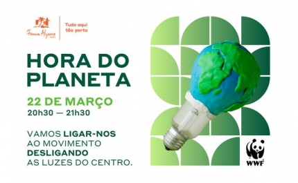 FORUM ALGARVE ASSINALA HORA DO PLANETA E APAGA AS LUZES DURANTE UMA HORA