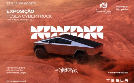 CYBERTRUCK E MODELOS TESLA  EM EXPOSIÇÃO NO FORUM ALGARVE