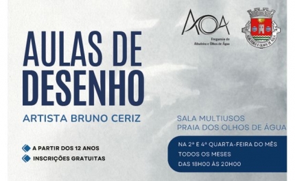 Aulas de desenho gratuitas de Bruno Ceriz voltam a Olhos de Água
