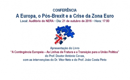CONFERÊNCIA | A Europa, o Pós-Brexit e a Crise da Zona Euro