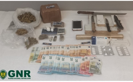 Vilamoura – Detido por tráfico com cerca de 2500 doses de estupefaciente
