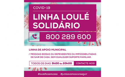LINHA LOULÉ SOLIDÁRIO RECEBEU QUASE MIL PEDIDOS DE APOIO NUM MÊS