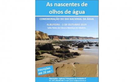 DIA NACIONAL DA ÁGUA VAI SER COMEMORADO EM ALBUFEIRA COM A ORGANIZAÇÃO DE UM SEMINÁRIO 