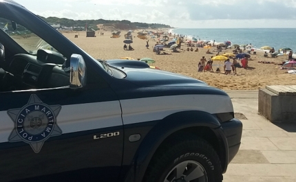 Polícia Marítima mantém plano de intervenção dirigido à prática balnear no mês de outubro