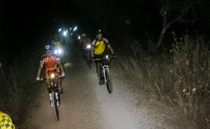 O terceiro passeio de BTT nocturno  foi em Benafim