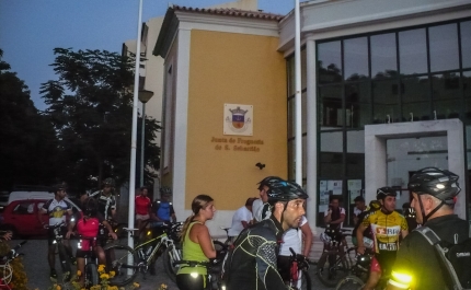  O primeiro passeio de BTT noturno deste verão foi em São Sebastião