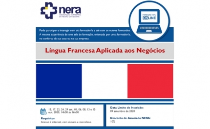 Últimas Inscrições | Formação Online - Língua Francesa Aplicada aos Negócios